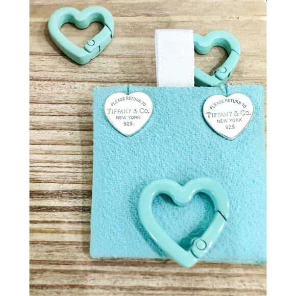 RARE MEDIUM Return to Tiffany Heart Earrings, Silver - Picture 3 of 16